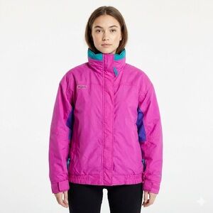 Columbia Womens Bugaboo 3 In 1 Ski Jacket Colorblock Small